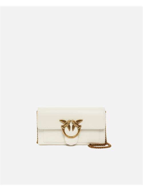 Portafoglio a tracolla piccolo Love Bag in pelle PINKO | 100062A0F1/Z14Q